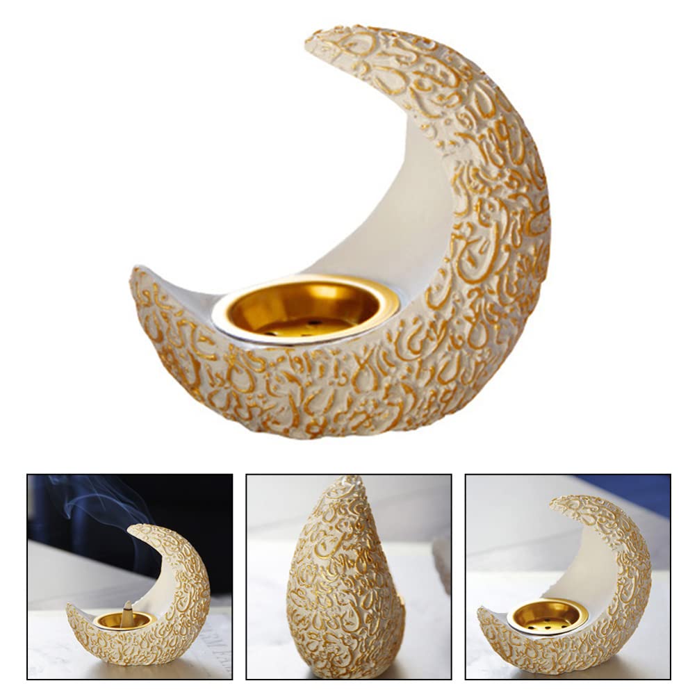 Luxury Handmade Crescent Moon Gypsum Candle Holder