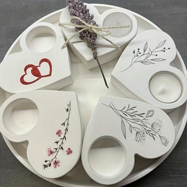 Handmade Heart-Shaped Jewellery Tray – Elegant Decorative Trinket Dish